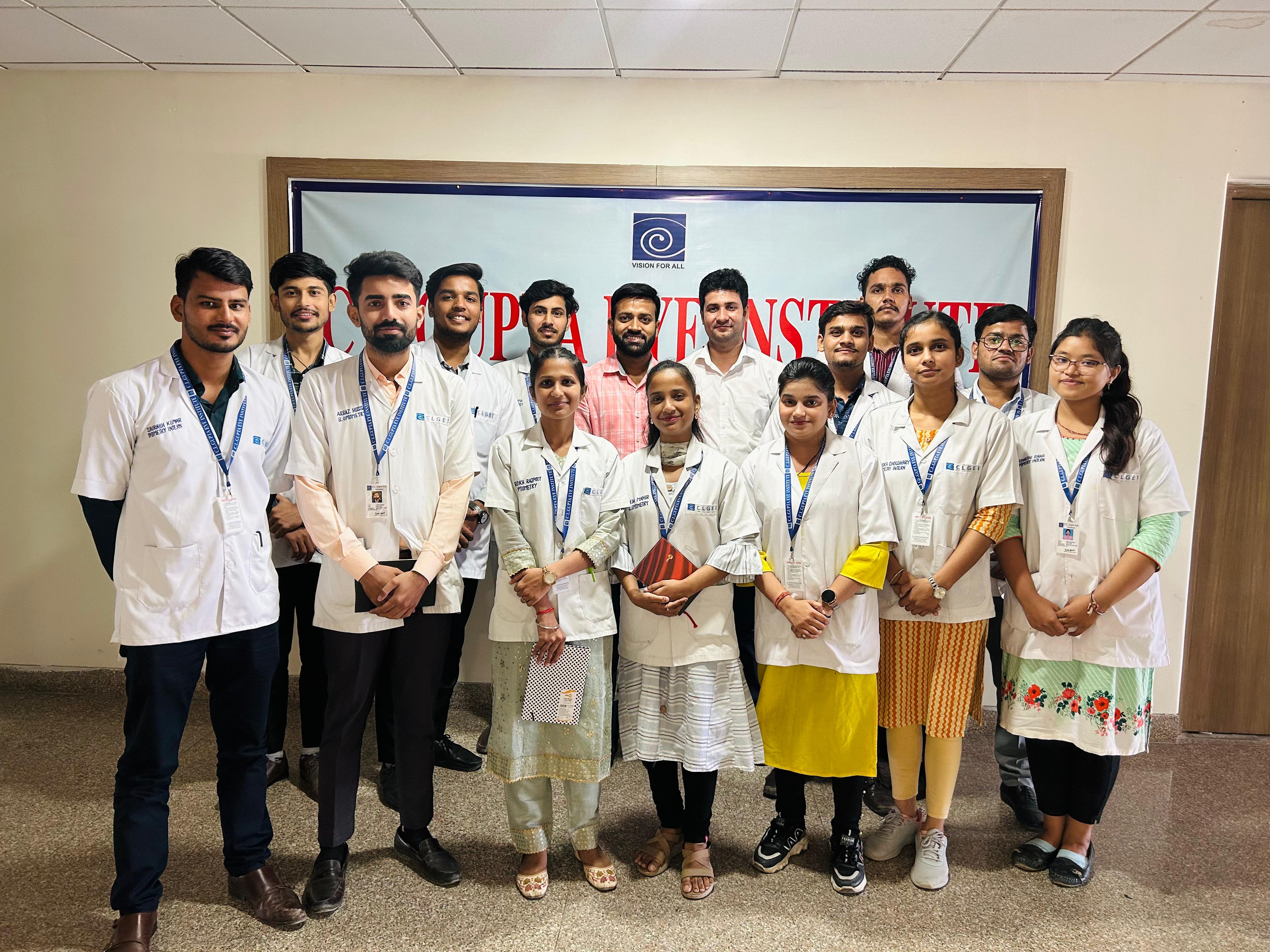 Optometry students at CL Gupta Eye Institute (Date: 27/09/2024)